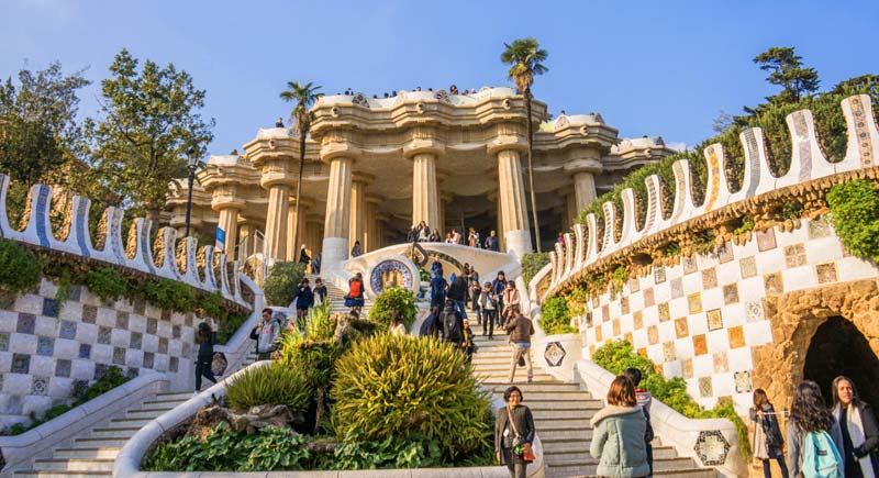 ticket parc guell escalier monumental